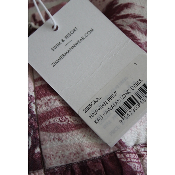 Zimmermann Kali Hawaiian Halterneck Maxi Dress - Picture 7 of 7